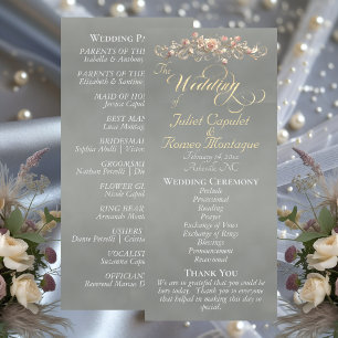 Rose Arc - Sage Wedding Programme