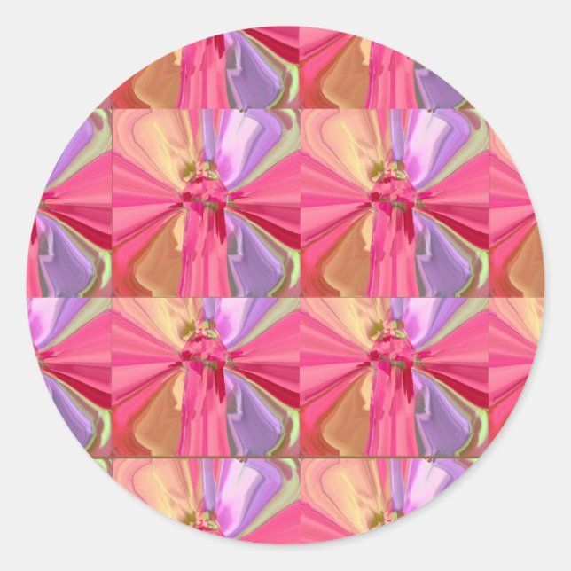 Rose Art Celebration Series 2012 Classic Round Sticker (Front)