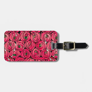 Rose Art Nouveau Rennie Macintosh Graphic Luggage Tag