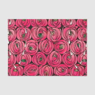 Rose Art Nouveau Rennie Macintosh Graphic Tissue Paper