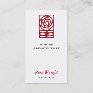 Rose Arts & Crafts Ornament Business Card