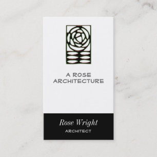 Rose Arts & Crafts Ornament Business Card