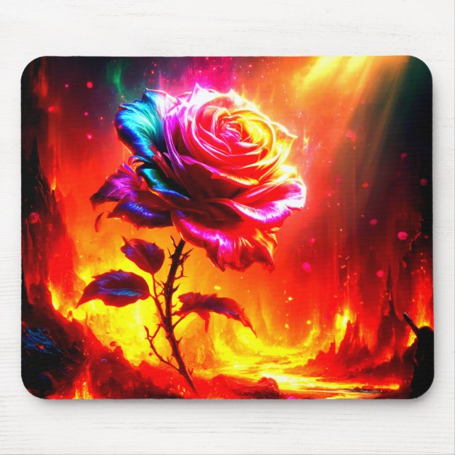 Rose Artwork Mouse Mat (Front)