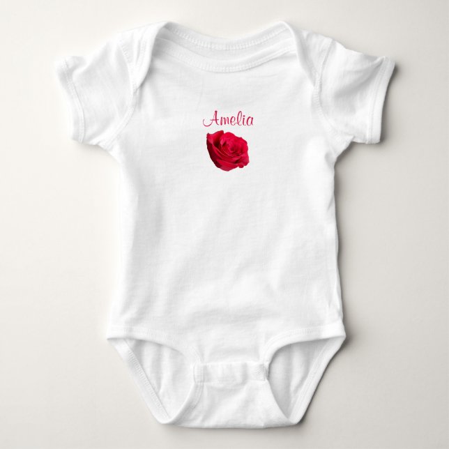 Rose Baby Bodysuit (Front)