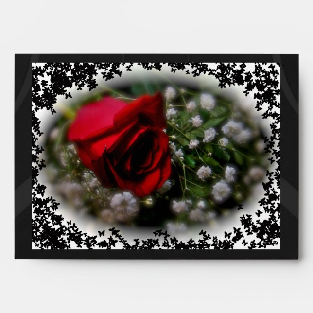 Rose & Baby's Breath Envelope (Front)