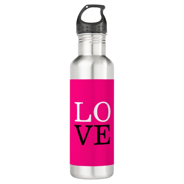 Rose Background Love Wedding 710 Ml Water Bottle (Front)