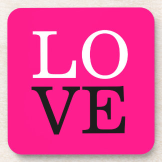 Rose Background Love Wedding Coaster