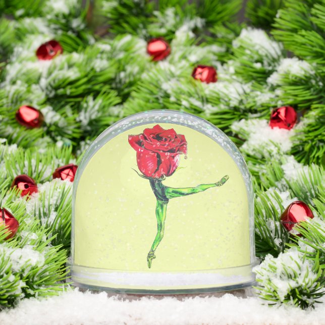 Rose Ballerina Snowglobe (Christmas)