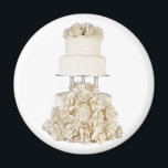 Rose Base Wedding Cake Magnet<br><div class="desc">Rose Base Wedding Cake Wedding Season Ideas Weddings Designs</div>