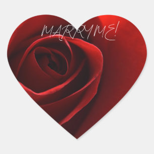 ROSE BEAUTIFUL HEART STICKER