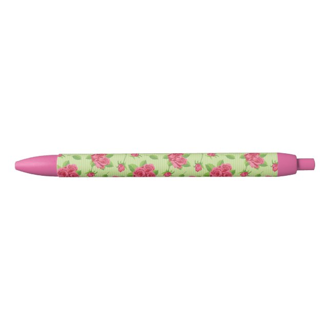 Rose Beauty Black Ink Pen (Front)