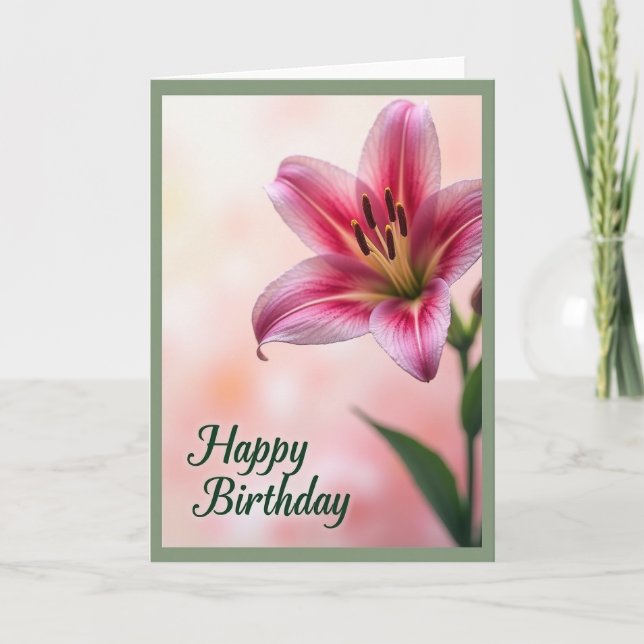 Rose Birthday Card (Front)
