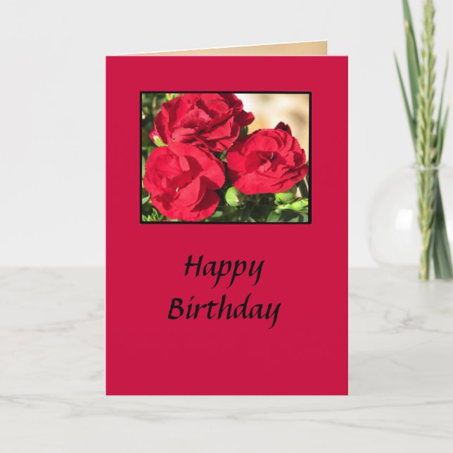 Rose Birthday Card (Front)