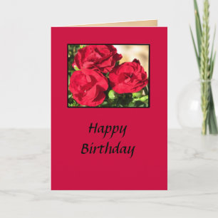 Rose Birthday Card