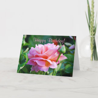 Rose Birthday Greeting Card