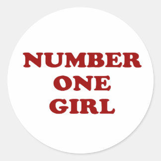 ROSE BLACKPINK Number One Girl Single Fans Classic Round Sticker