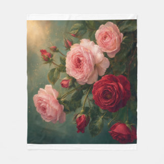 Rose blancket fleece blanket