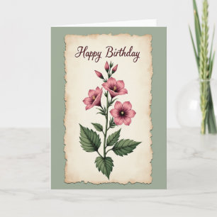 Rose Blossom Birthday Card