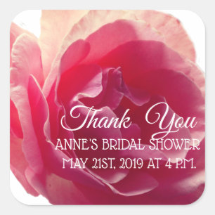 Rose Blossom Photography  Bridal Shower Sticker