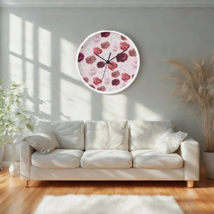 Rose Blossom -Timeless Romance for Valentine's Day Clock