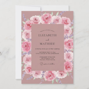 Rose Blossom Wedding Invitation