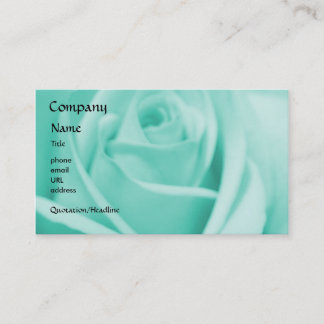 Rose - Blue - business card template