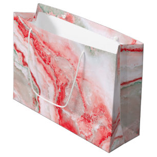 Rose Blush Luxury Gemstone Agate Marble Large Gift Bag