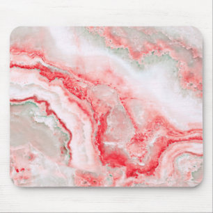 Rose Blush Luxury Gemstone Agate Marble Mouse Mat