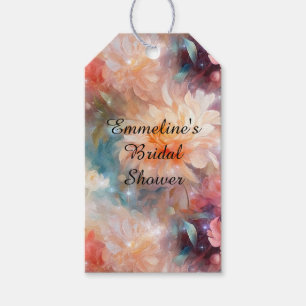 Rose Blush Peach Orange Floral  Gift Tags