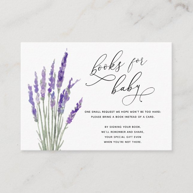 Rose Blush Pink Floral Greenery Books For Baby Enc Enclosure Card (Front)