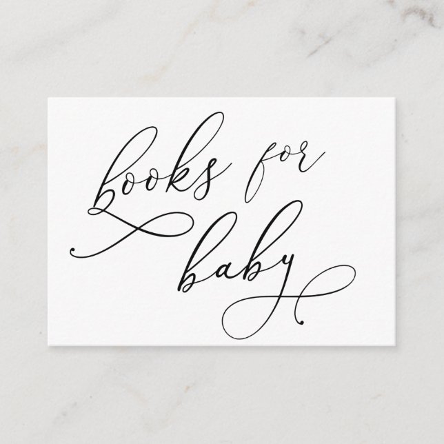 Rose Blush Pink Floral Greenery Books For Baby Enc Enclosure Card (Front)