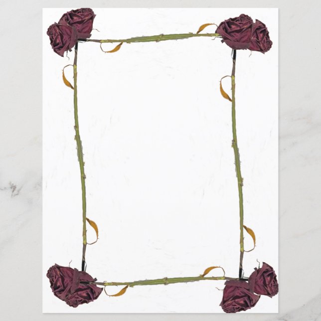 Rose Boarder Paper Sheet (Front)