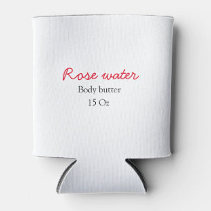Rose body butter add your text name custom weight can cooler