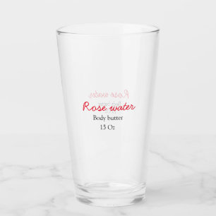 Rose body butter add your text name custom weight glass