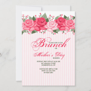 Rose Border Invitation