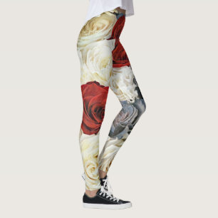 Rose Bouquet Art Leggings