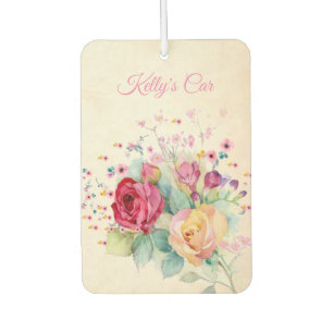Rose Bouquet Car Air Freshener