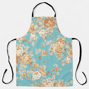 Rose bouquet design Seamless pattern with White ba Apron