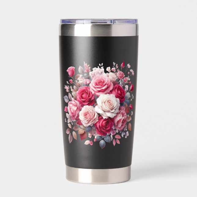 Rose Bouquet Floral Design-62104 Insulated Tumbler (Front)