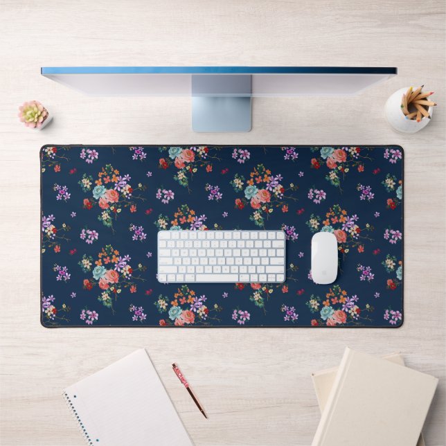 Rose Bouquet Floral Pattern Desk Mat (Office 1)