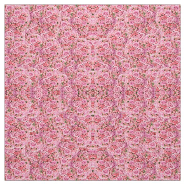 Rose Bouquet Flower Explosion Fabric (Swatch)