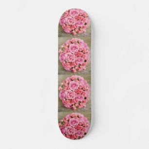 Rose Bouquet Flower Skateboard