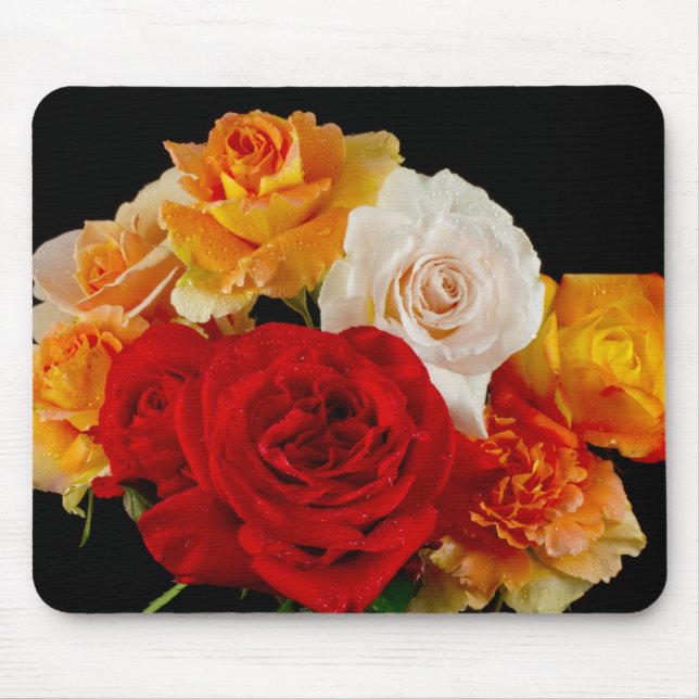 Rose Bouquet Mouse Mat (Front)