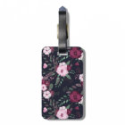 Rose Bouquet & Navy Stripes Custom Name