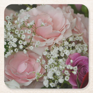 Rose Bouquet Party Coaster