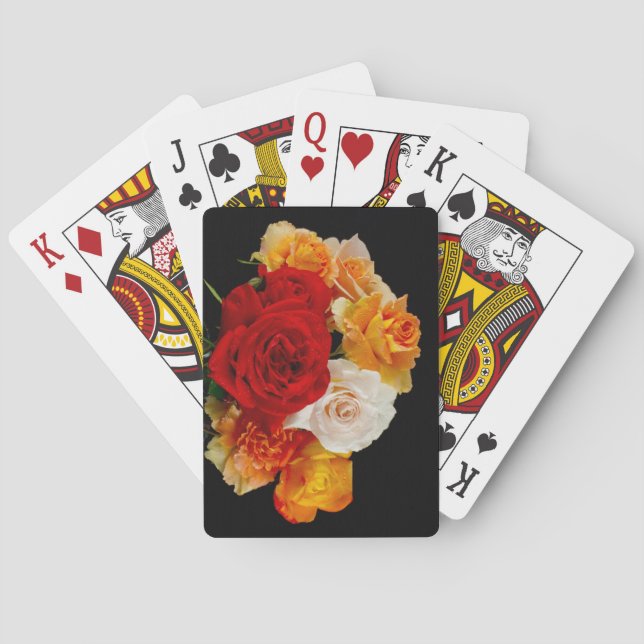 Rose Bouquet Playing Cards (Back)