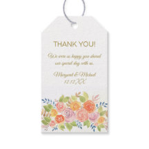Rose Bouquet Thank You Tags
