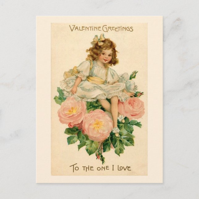 Rose Bouquet Valentine Holiday Postcard (Front)