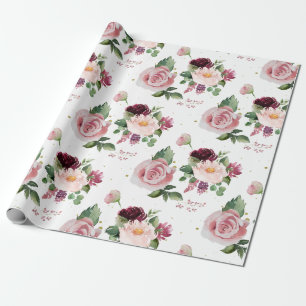 Rose Bouquet Wrapping Paper