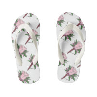 Rose Boutonniere Ring Bearer Wedding Flip Flops
